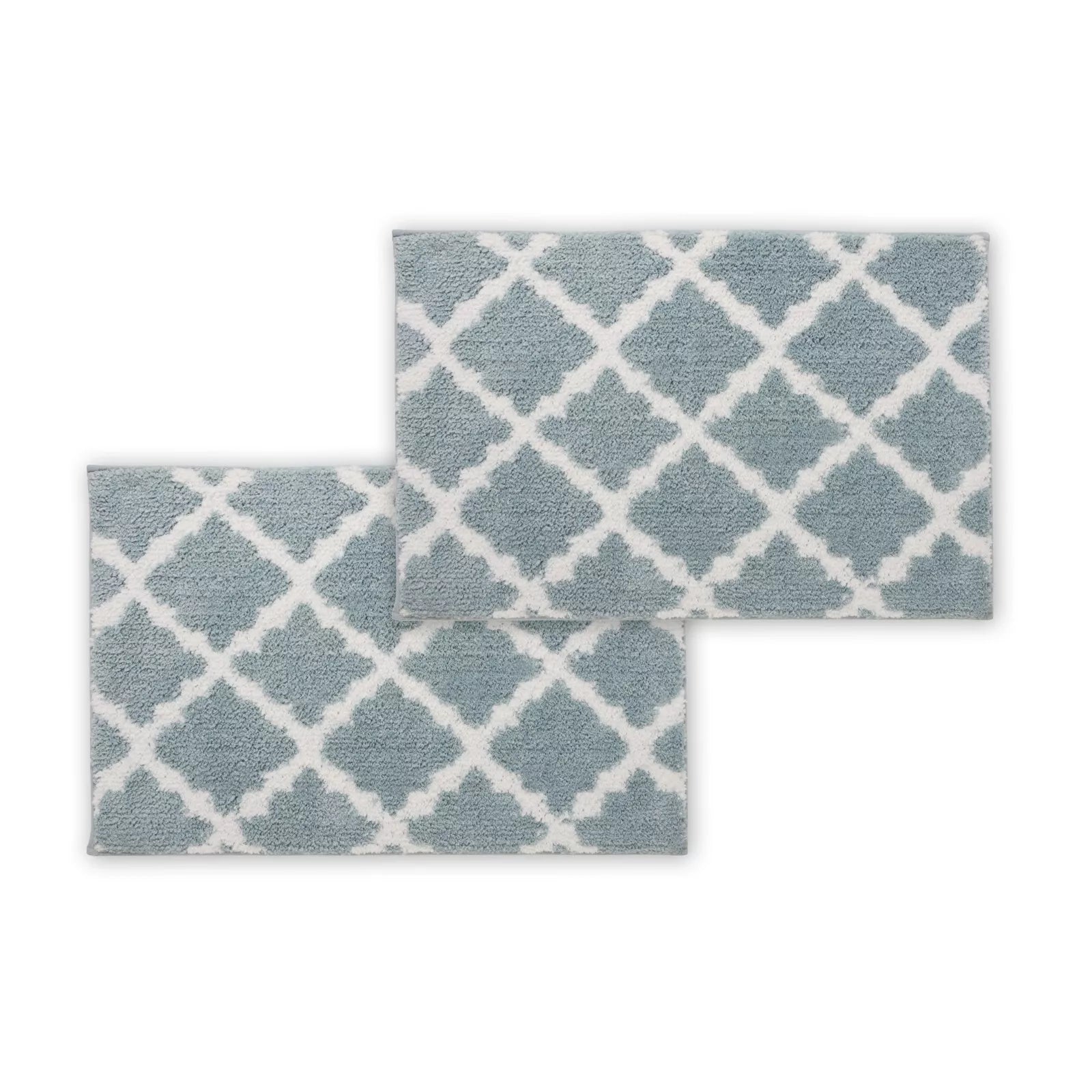 Bibb Home 1-2 Pack Trellis Micro Shag Bath Rugs 20x 32 Buy Cheap Limited Edition