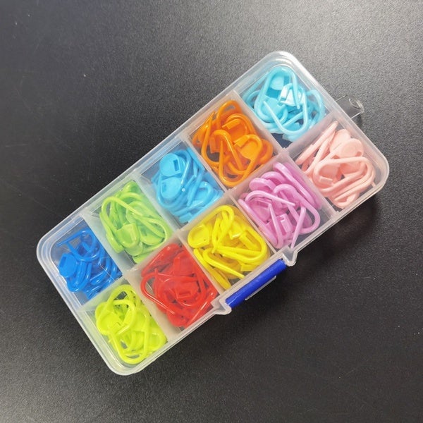 120-Pack: Mix Color Plastic Knitting Tools Locking Stitch Markers Crochet Where To Buy