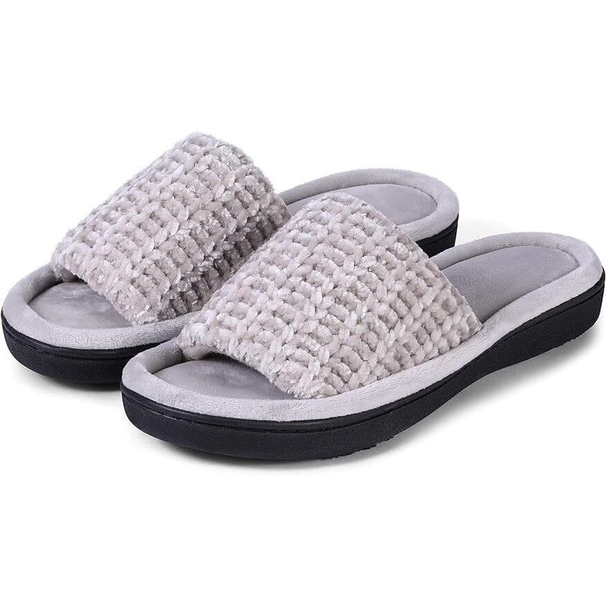 Roxoni Women's Soft Open Toe Slide Slippers, Indoor Outdoor Rubber Sole Inexpensive Cheap Online