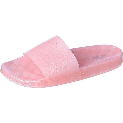 Roxoni Women's Summer Flip Flop Open Toe Jelly Glitter Slide Sandal Slippers Discount Manchester