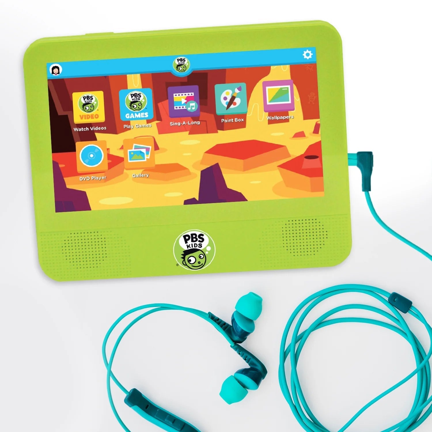 PBS Kids Playtime Pad PBDV704DVDB 7 Tablet with DVD - 1.3GHz -16 GB Storage - 1024 x 600 - Android 7.1 Free Shipping Cost