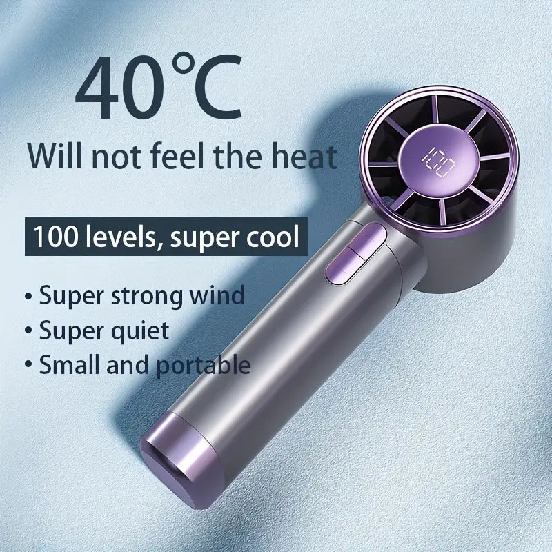 Ultra-Quiet Portable Handheld Fan with 100 Adjustable Speeds Sale Lowest Pice