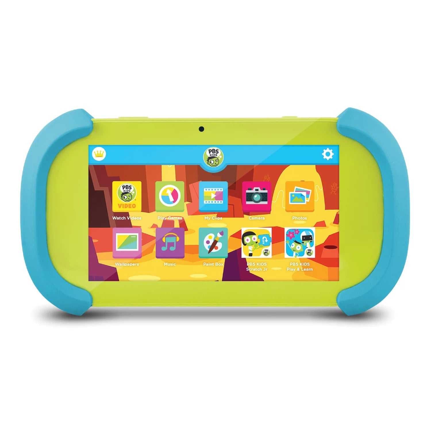 PBS KIDS PBKRWM5410 KIDS 7 HD PBS Kids Playtime Pad Kid Safe Tablet - Wifi Ready 16GB Storage Bluetooth, Front and Back Camera (Green) 100% Authentic Sale Online