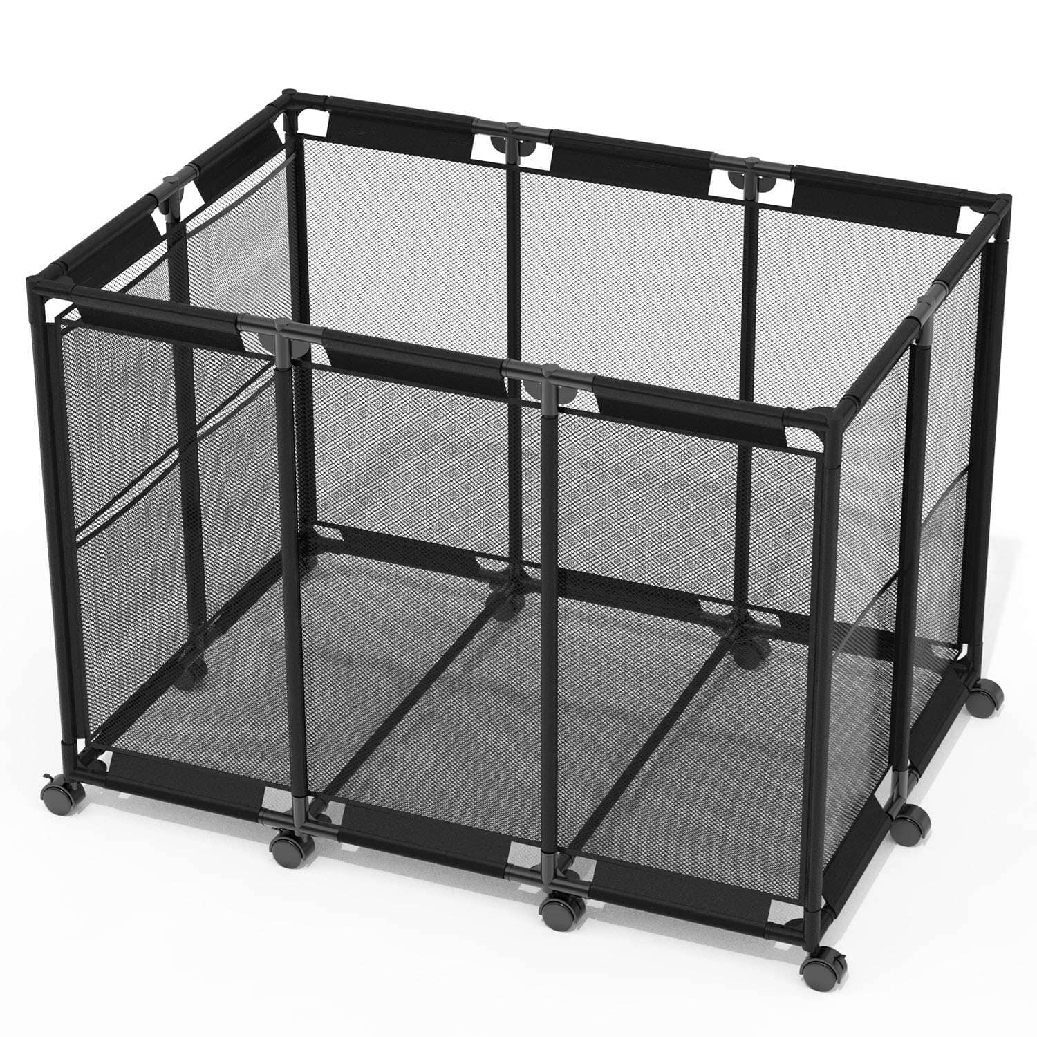 210 Gallon Pool Storage Bin Organizer Rolling Mesh Storage Basket with Lockable Wheels For Sale Free Shipping