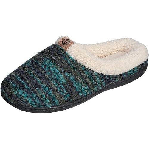 Roxoni Womens Knitted Fleece Lined Clog Slippers Warm House Shoe Shipping Outlet Store Online