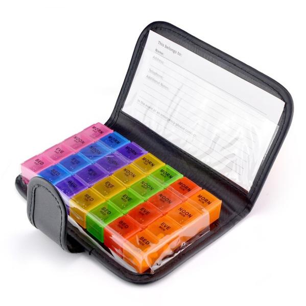 7 Day Extra Large Pill Organizer with Cute Travel Case Cheap With Credit Card