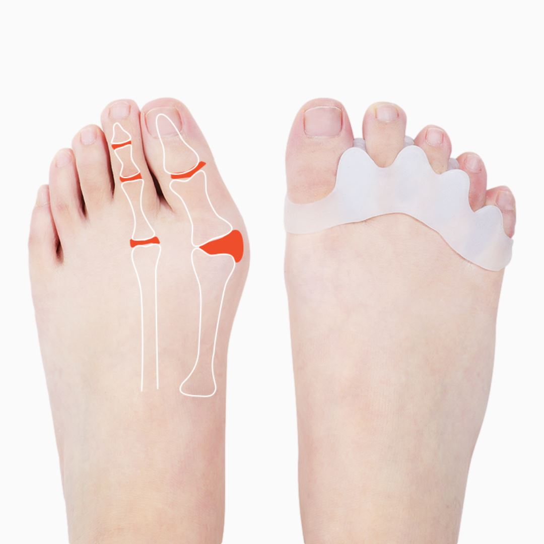 4-Pack: Toe Separator Bunion Toe Spacer for Overlapping Hammer Toe Cheap Sale Purchase