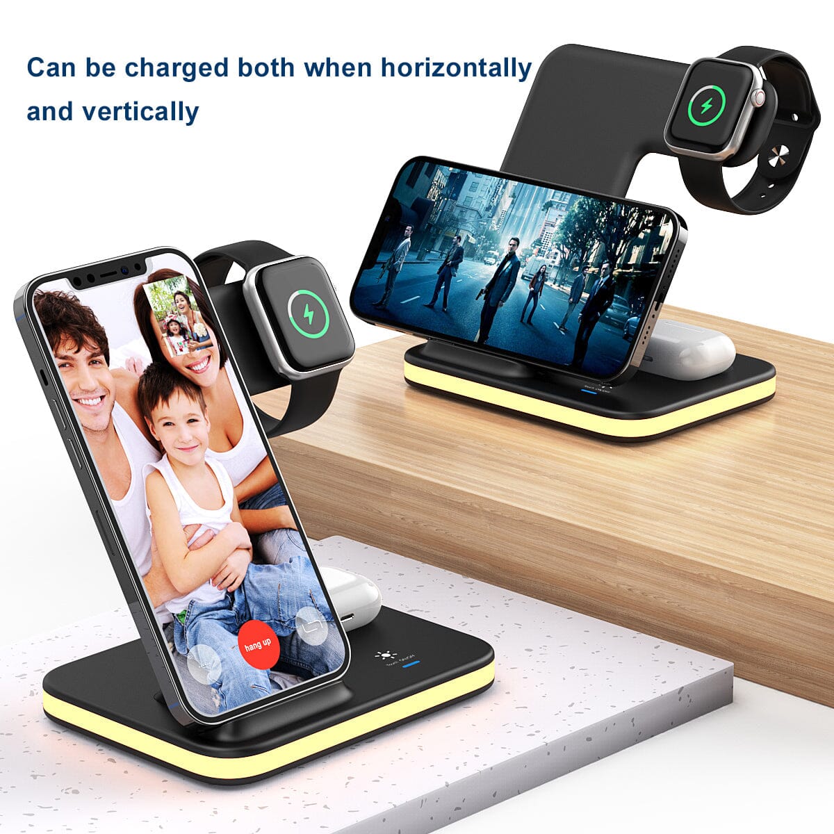 4-in-1 Wireless Charging Stand with Night Light Genuine Cheap Pice