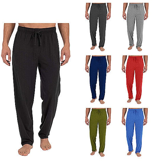 3-Pack: Men's Solid Sleep Pajama Pants Free Shipping 2025