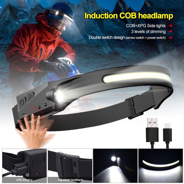 Super Bright LED Headlamp Flashlight Rechargeable Sale Clearance