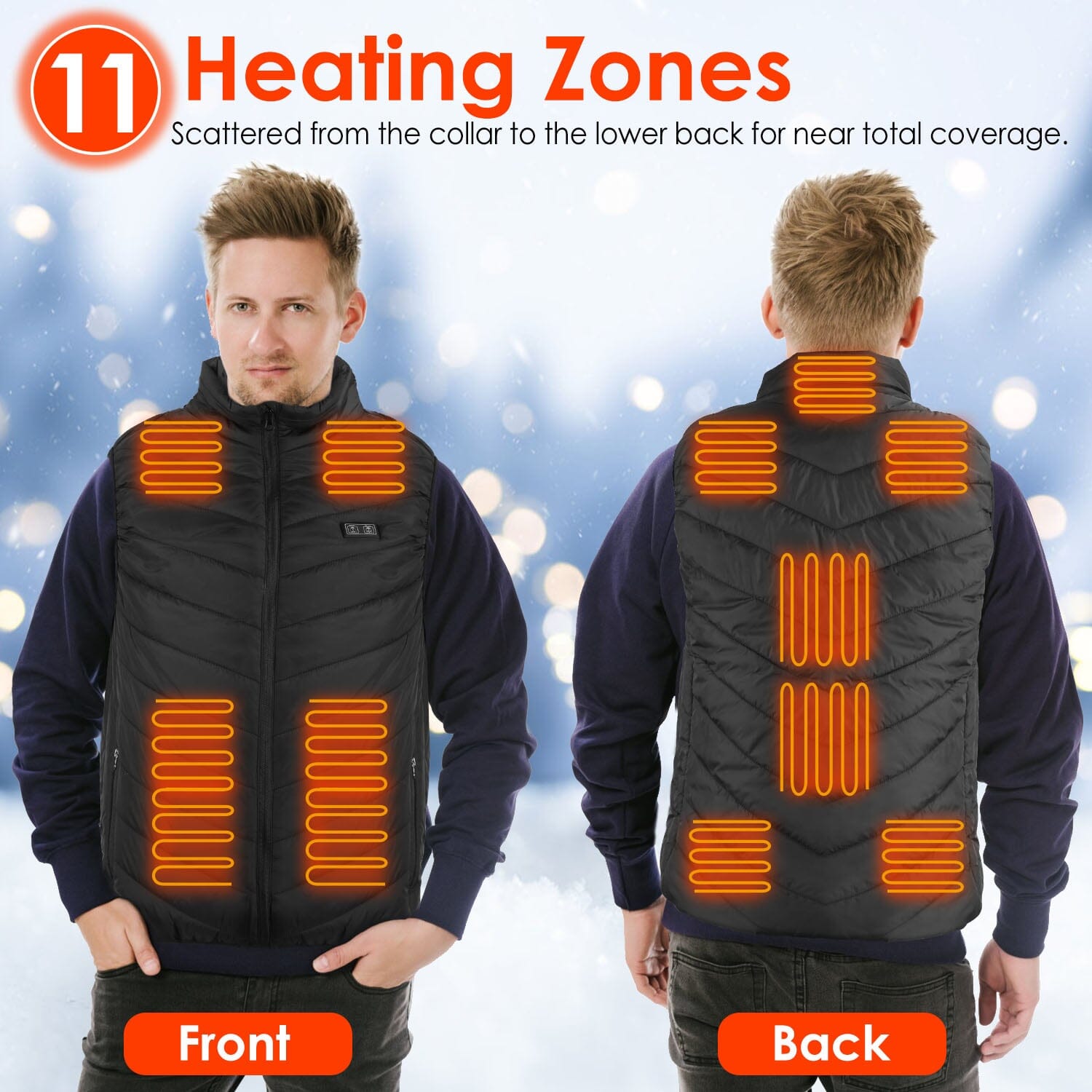 Heated Vest Electric USB Jacket with 3 Temperature Levels Cheap Sale Brand New Unisex