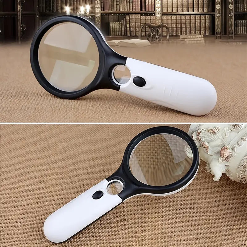 2-Pack: LED Light 45x Magnifying Glass Lens Mini Pocket Handheld Microscope With Credit Card Free Shipping