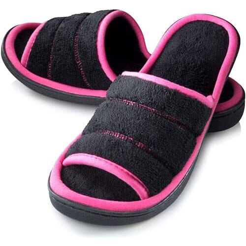 Roxoni Women's Slippers Open Toe Slide Spa Terry Cloth Discount For Sale