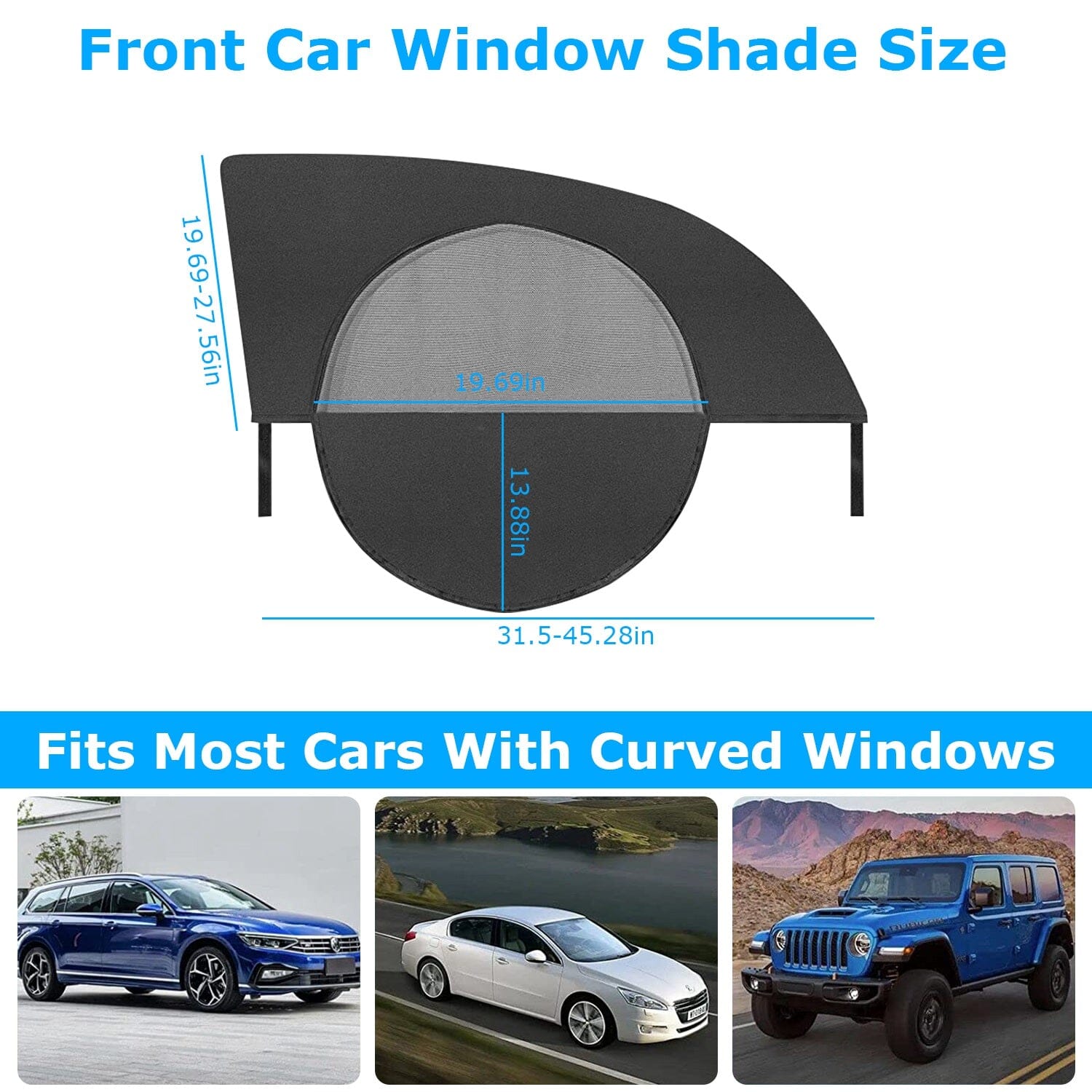 2-Piece: Car Side Window Screen Mesh Cover Tumblr Cheap Pice