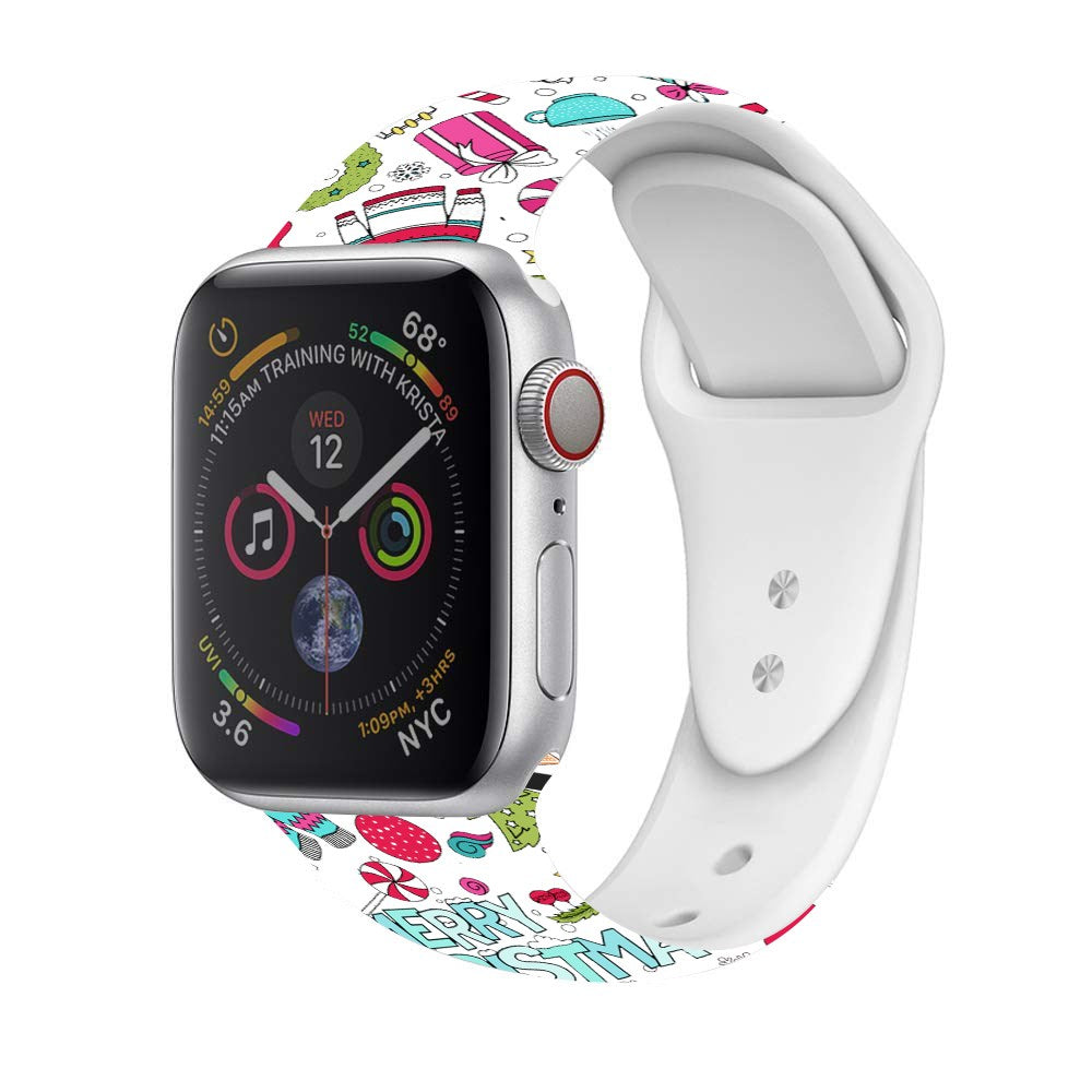 Christmas Silicone Apple Watch Bands Outlet Find Great