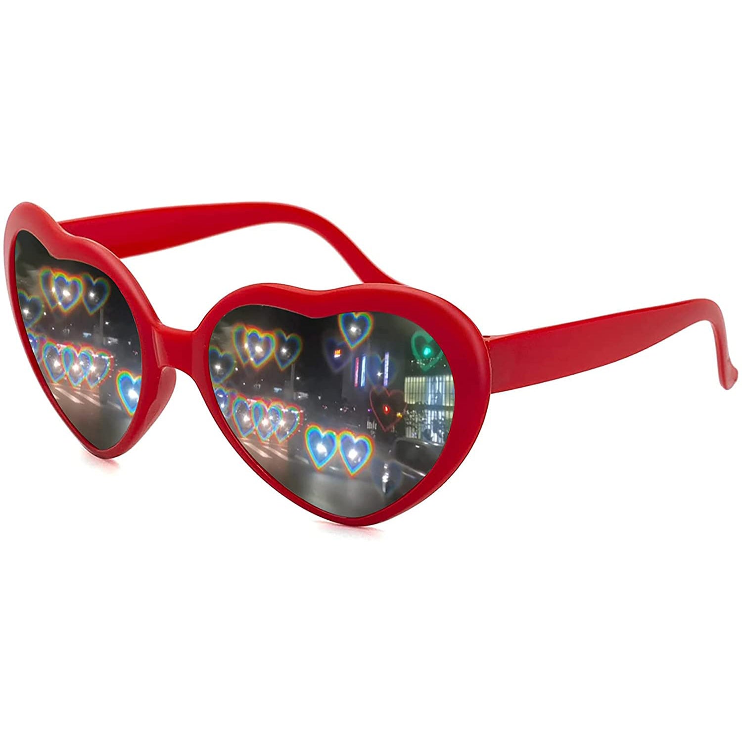 Heart Shaped Sunglasses EDM Festival Light Changing Eyewear Heart Effect Outlet Good Selling