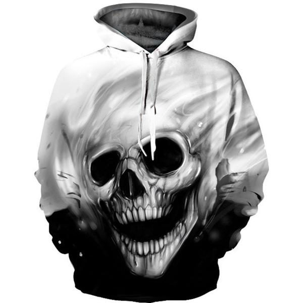 Unisex Characters Skull 3D Printed Hoodies Sale Reliable