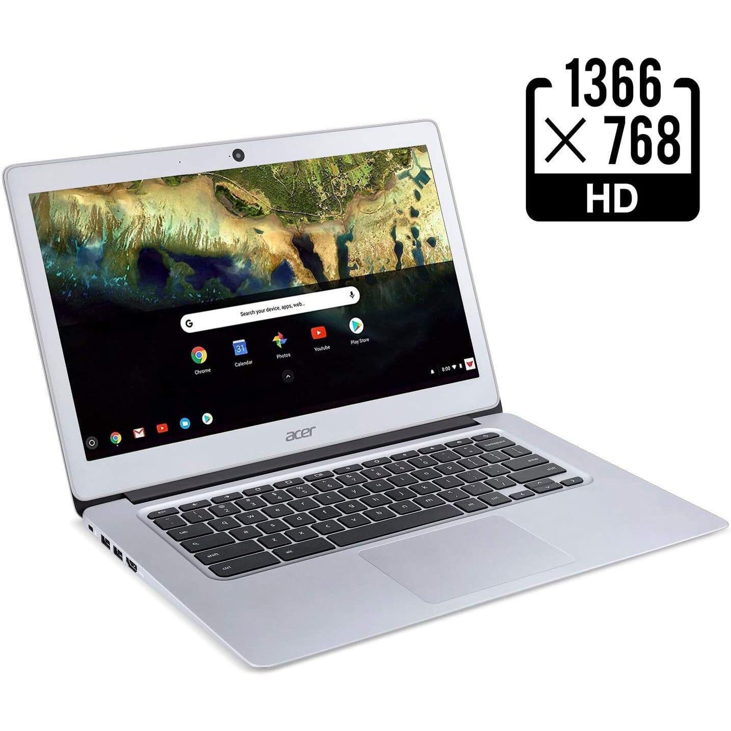 Acer 14 Chromebook CB3-431 4GB RAM 16GB Storage N3060 1.60GHz Silver (Refurbished) Sale Nicekicks