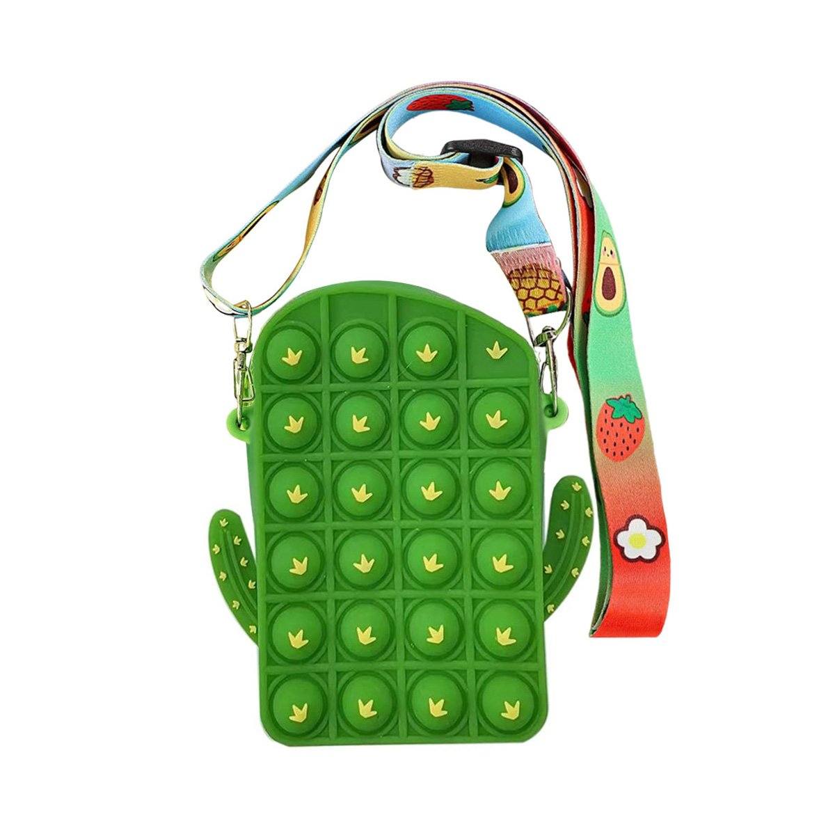 Pop-It Bubble Unicorn And Fruits Fidget Crossbody Handbag Purse Footlocker Finishline Online