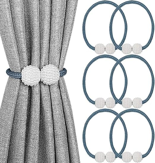 6-Pack: Magnetic Curtain Tiebacks, Decorative Curtain Holdbacks New Arrival Cheap Pice