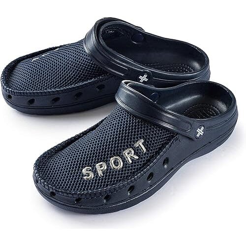 Roxoni Mens Rubber Sport Clogs with Breathable Mesh Upper Ebay Online