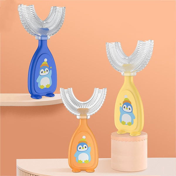 2-Piece: Manual Children's U-Shaped Toothbrush Sale Fashion