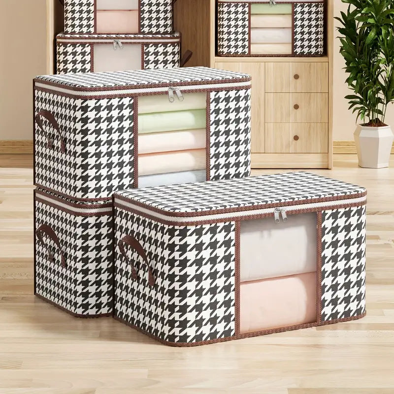 Houndstooth Large Storage Bag Latest Collections Sale Online