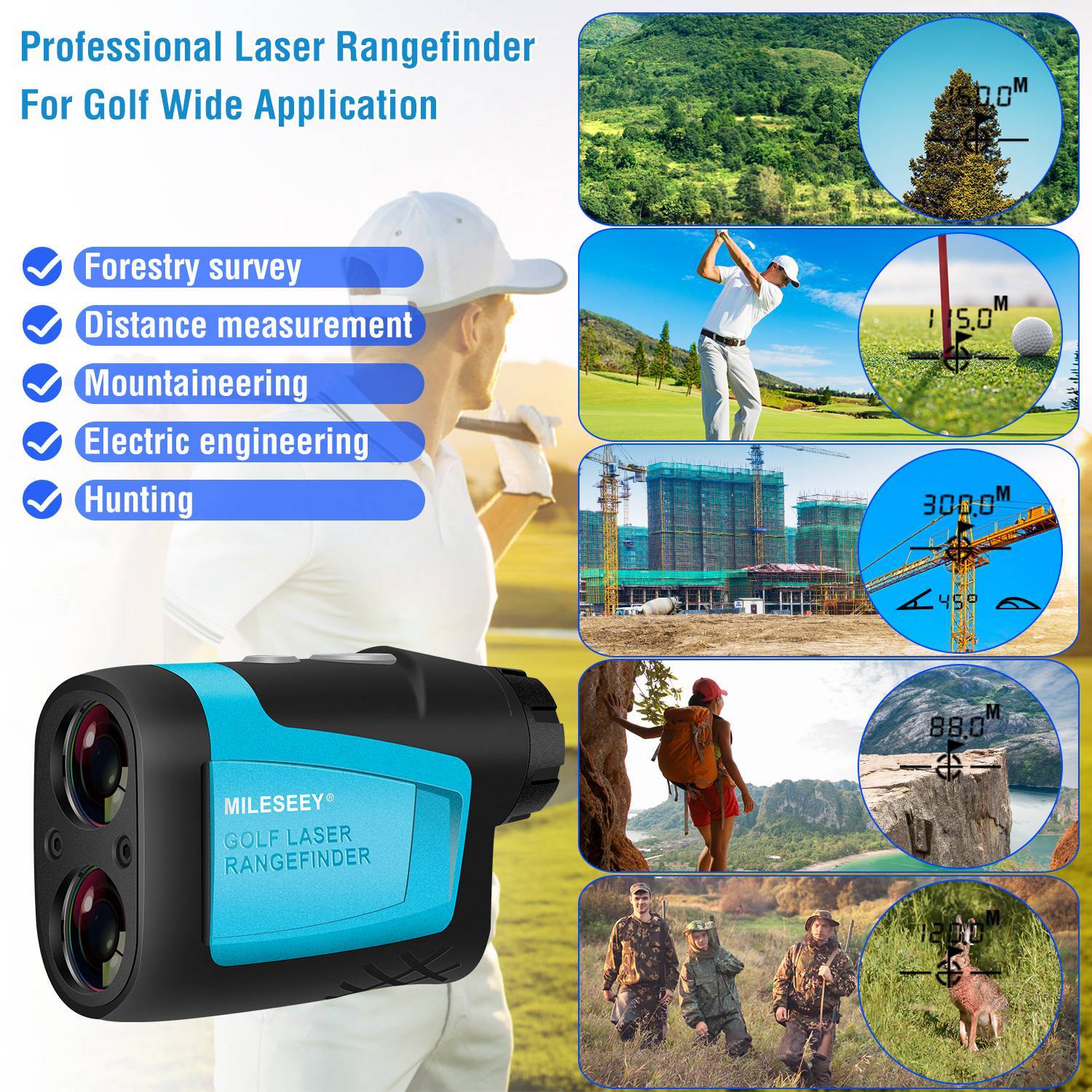 Mileseey Professional Precision Laser Golf Rangefinder Outlet Footlocker Finishline