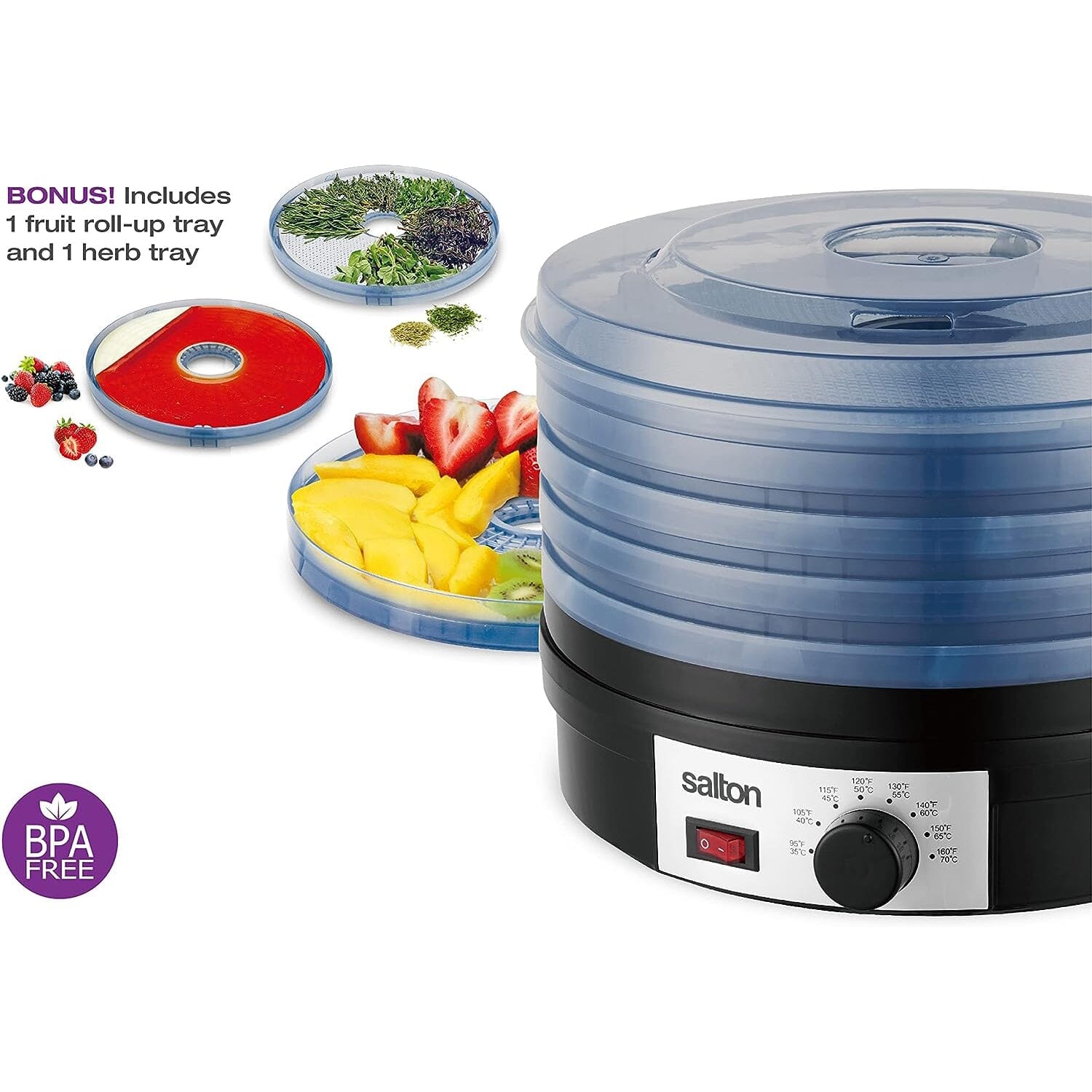 Salton Electric Food Dehydrator with Adjustable Temperature Control Really For Sale