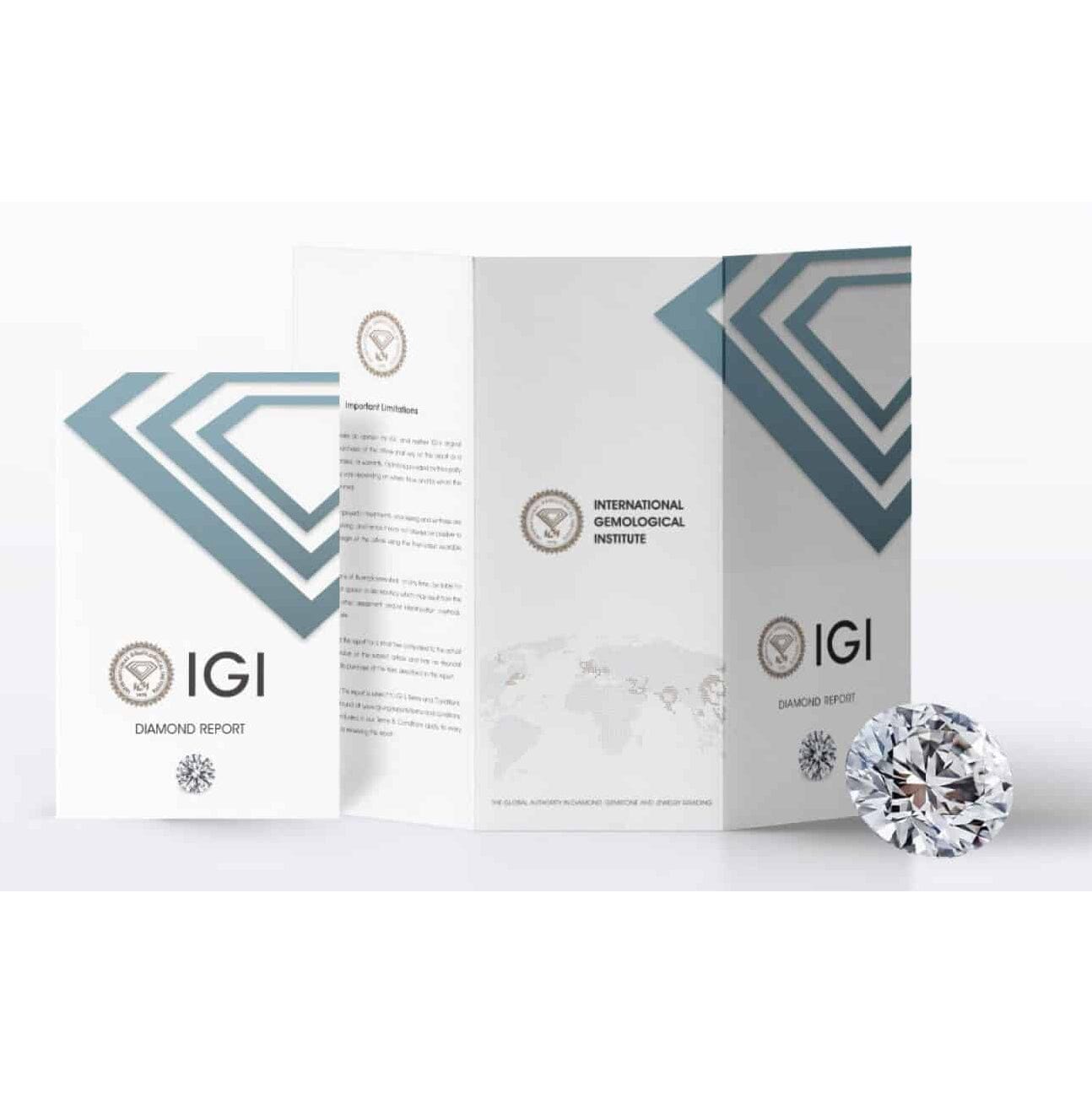 14K Solid White Gold 2.00ct Lab-Grown Round IGI Certified Diamond Stud Earrings Cheap Brand New Unisex