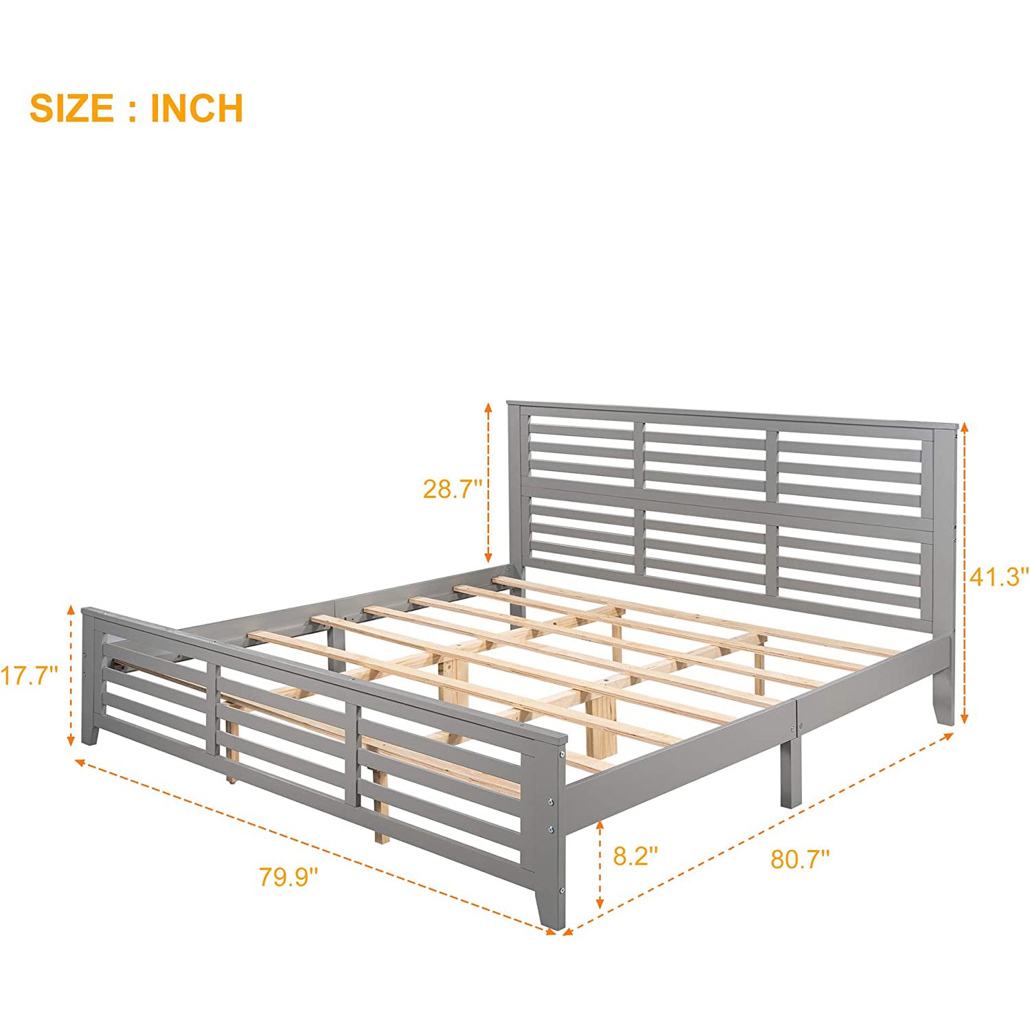 Solid Wood Platform Bed Frame Discounts