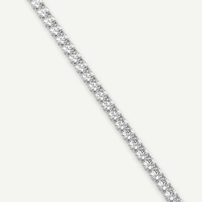 5 Ct Genuine Round-Cut Real Diamond Tennis Bracelet 7 14K White Gold Manchester Great Sale Online