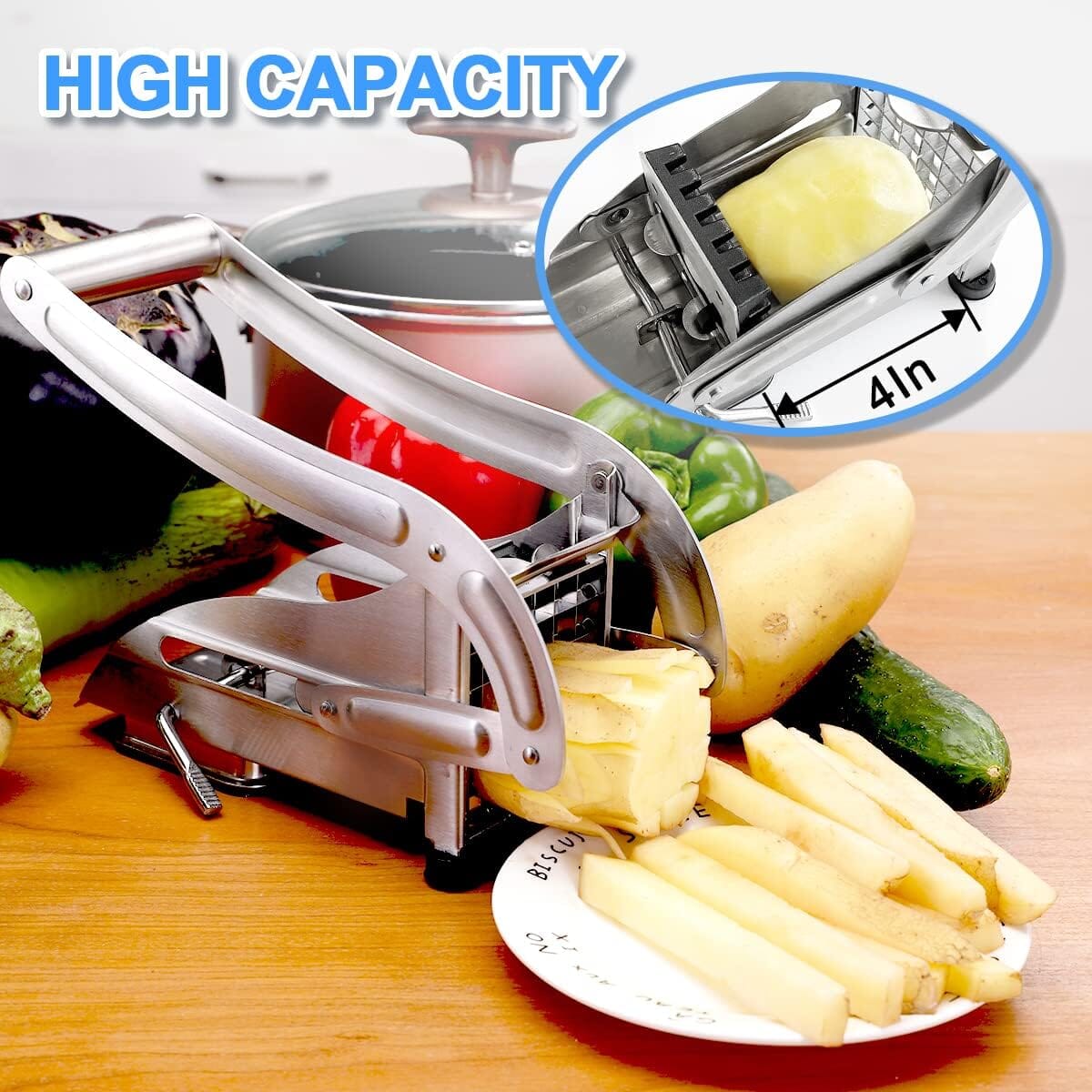 Heavy Duty Stainless Steel Potato Cutter Cheap Affordable