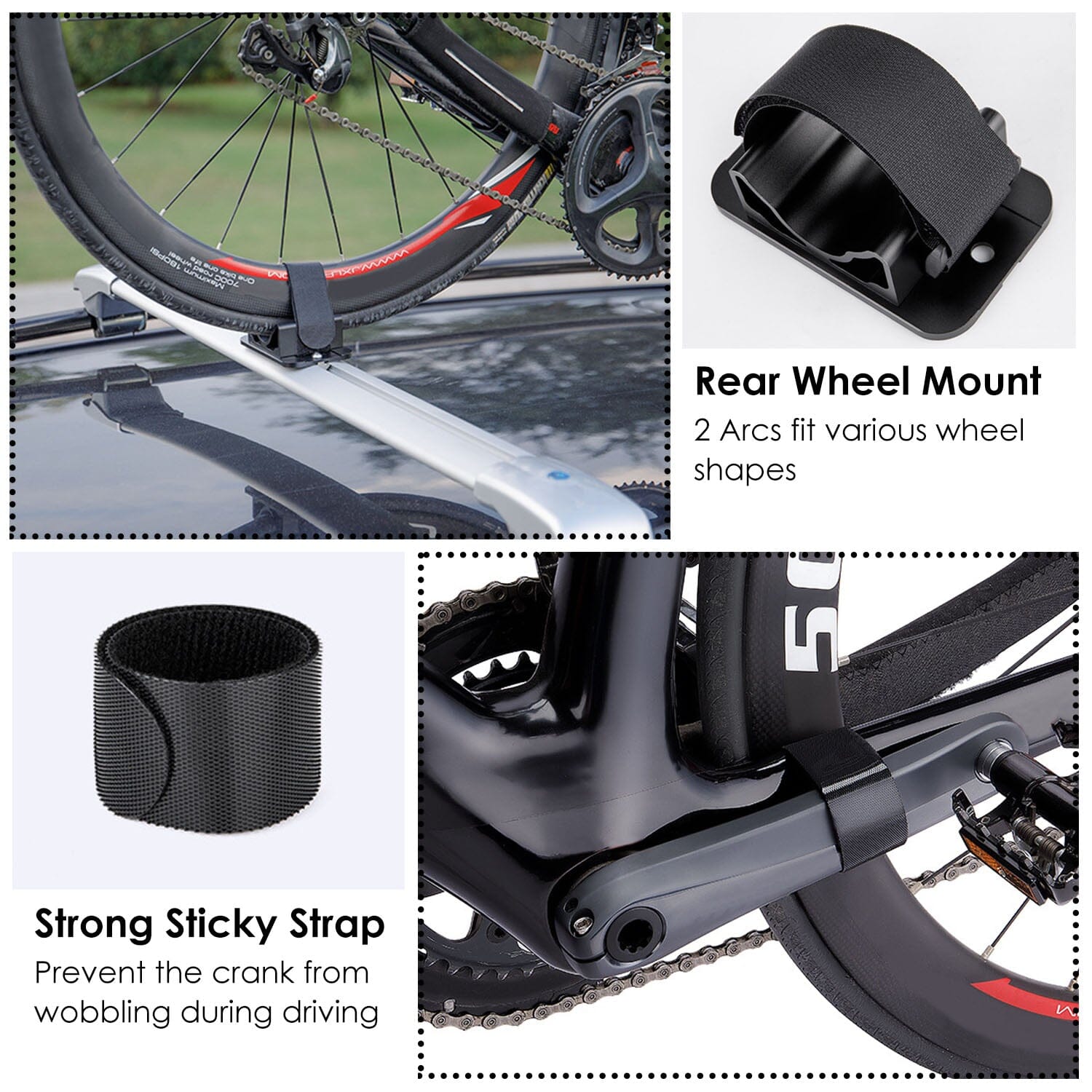 Quick Release Bike Fork Block Mount Rack for Car Roof Outlet Order