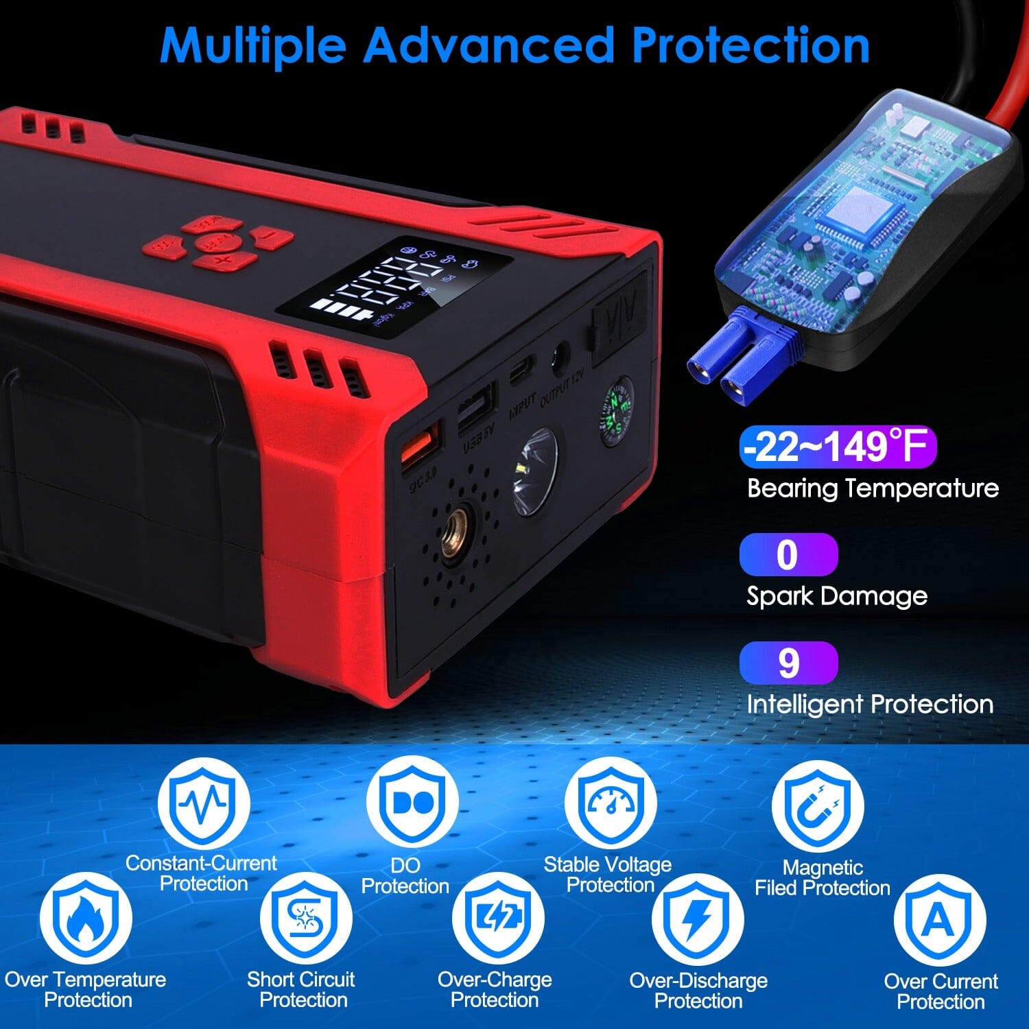 Car Jump Starter with Air Compressor Cheap Pice Free Shipping