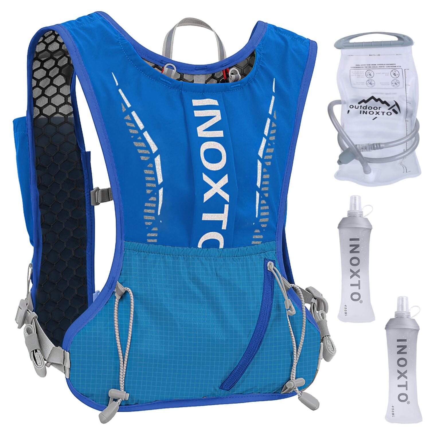 Sport Hydration Vest Running Backpack with 15oz, 50oz Water Bladder Countdown Package Online