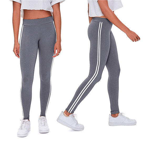 4-Pack: Women's Ultra-Soft Striped Yoga Leggings Discount Cheap Online