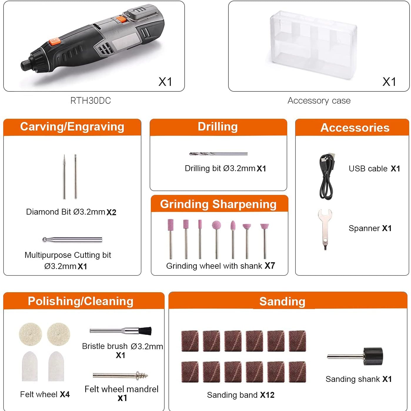 Cordless Rotary Tool 4V Power Portable Size with Versatile Accessories With Paypal For Sale