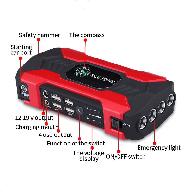 20000mAh Car Jump Starter Power Bank 200-600A Portable Charger Car Booster Buy Cheap Hot Sale