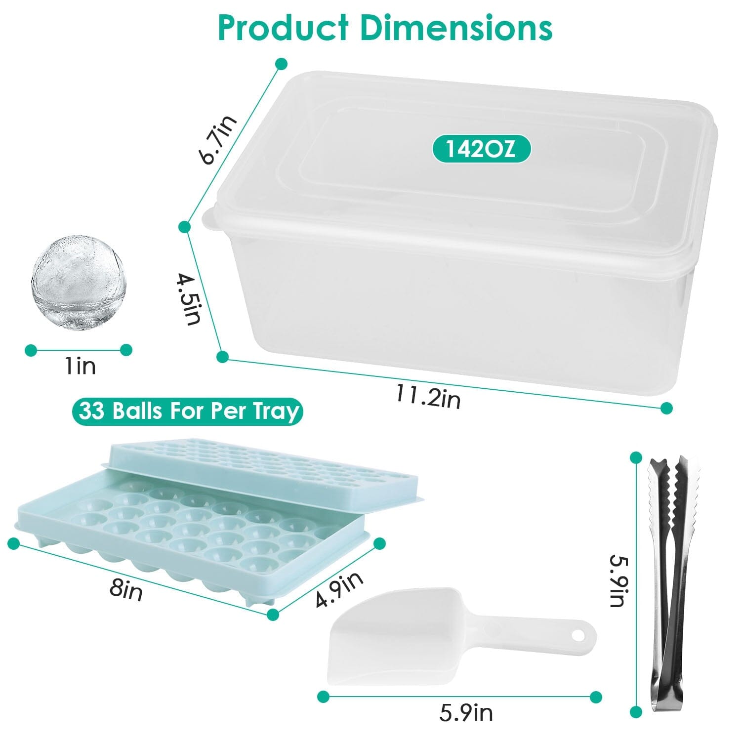 4-Pack: Small Ice Cube Maker Mold with Lid Bin Visit New For Sale