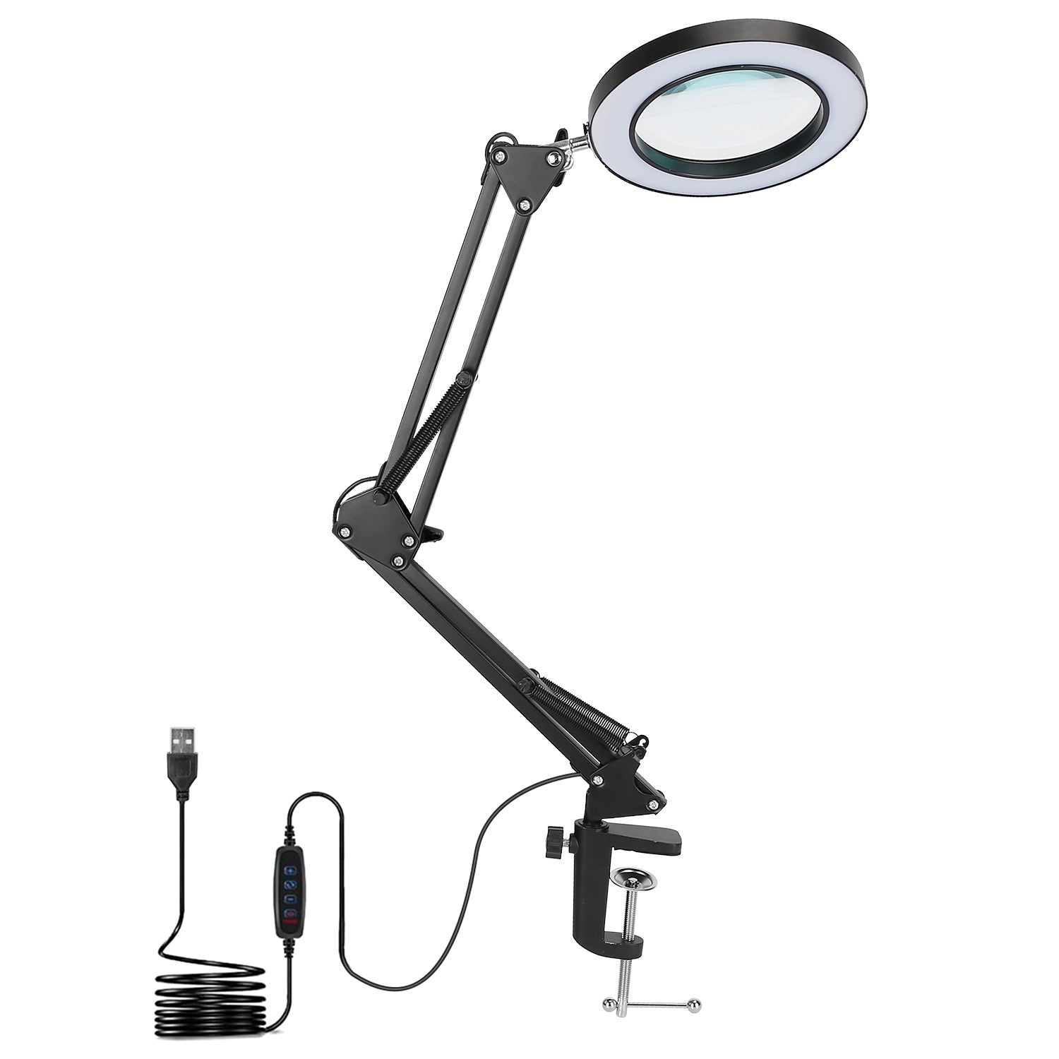 2-in-1 LED Magnifier Desk Lamp with 8x Magnifying Glass From China