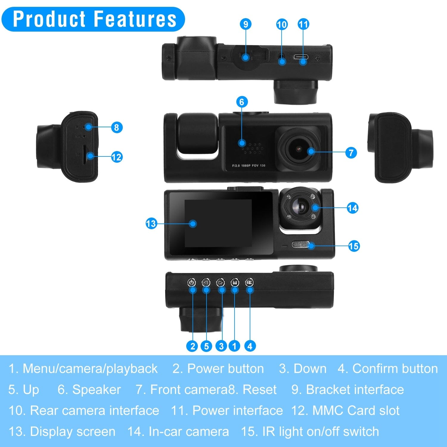 3 Channel Car DVR Dash Cam Video Recorder Tumblr Cheap Online