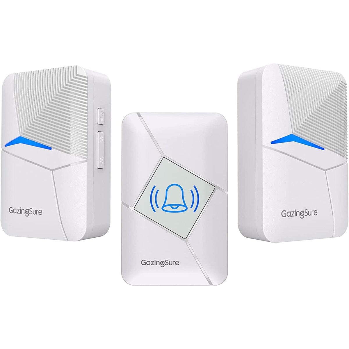 GazingSure Advanced Wireless Doorbell Kit with Two Plug-in Chimes & 1500ft Range For Sale Online