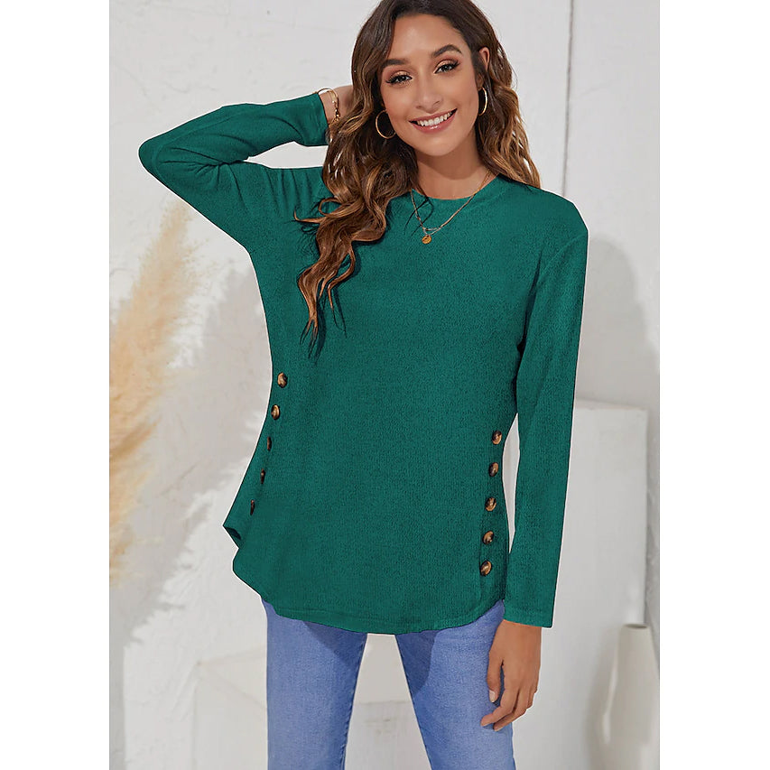 Women's Long Sleeve Crew Neck T-Shirt Footlocker Pictures Cheap Online