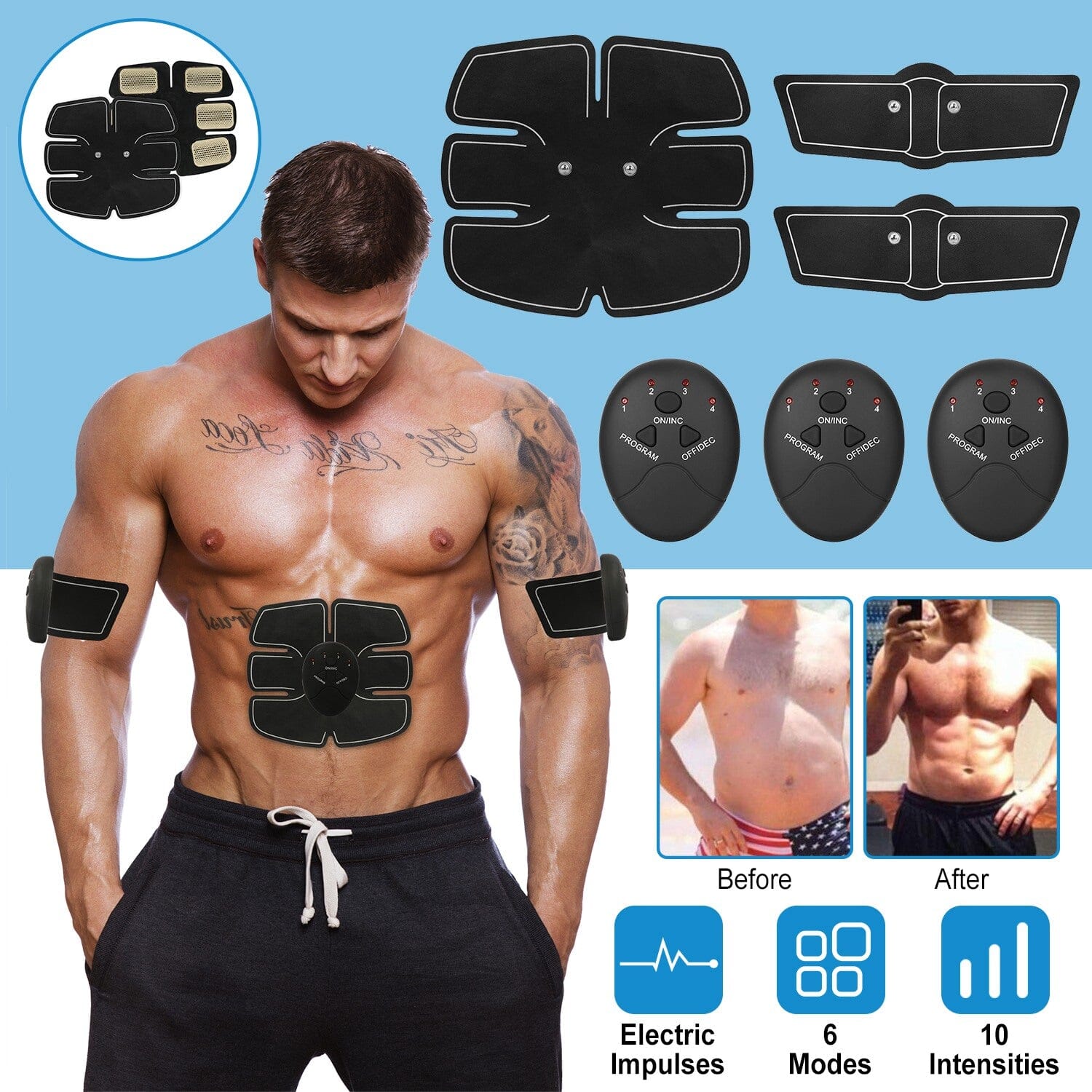 Smart Abs Stimulator Muscle Toning Belt Trainer Best Place