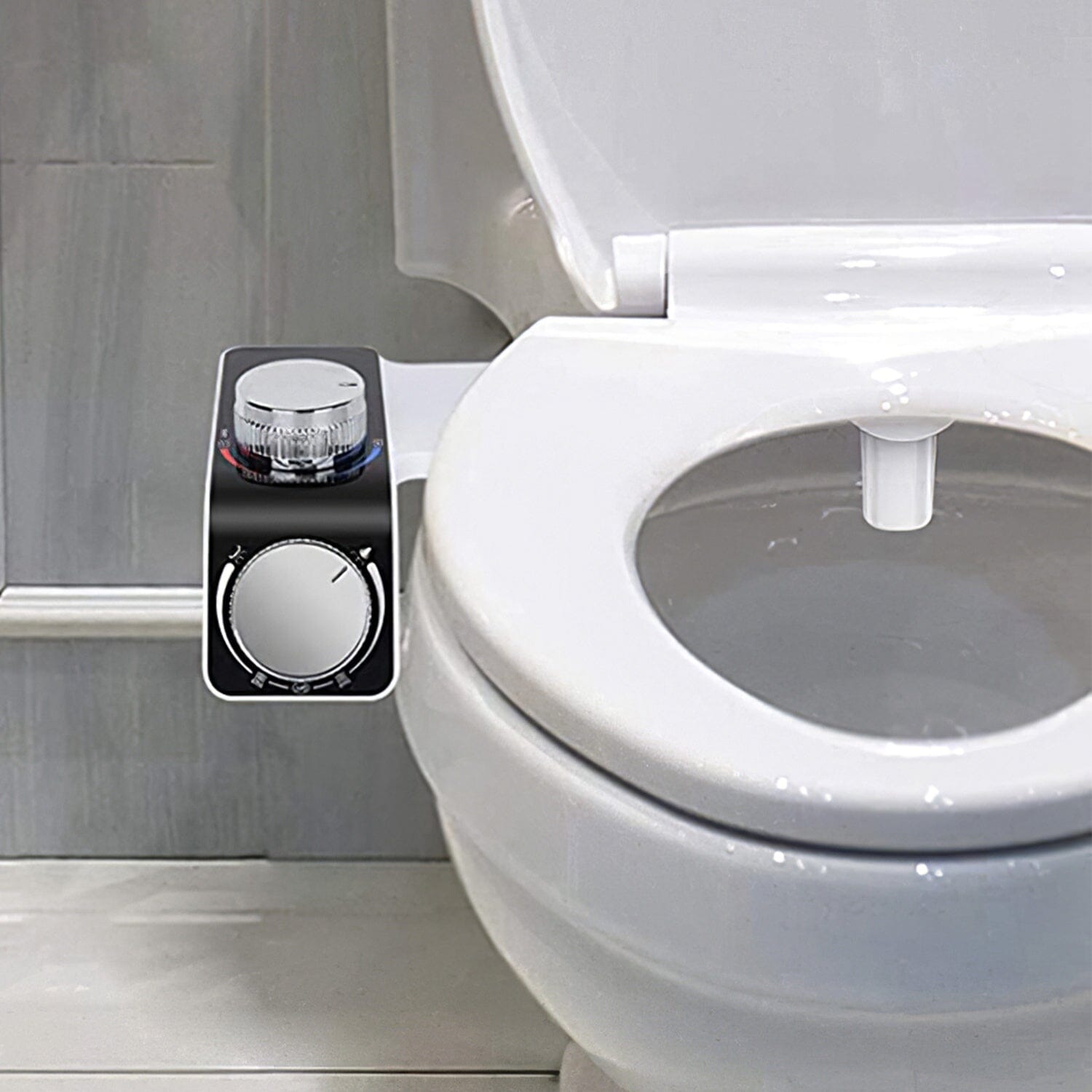 Bidet Attachment Non-Electric Fresh Water Sprayer with Self Cleaning Dual Nozzle Cheap Pice Outlet