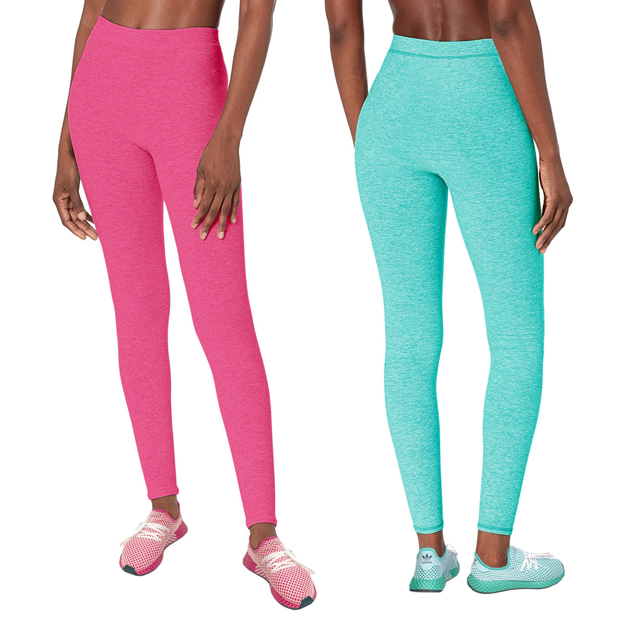 2-Pack: Women's Space Dye Seamless Leggings Pick A Best For Sale