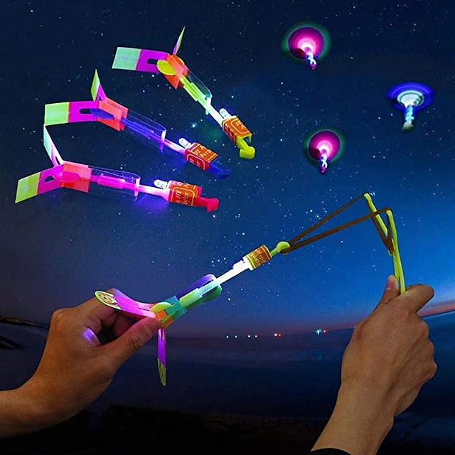 10-Piece: Amazing Led Light Arrow Rocket Helicopter Flying Toy Popular Cheap Online