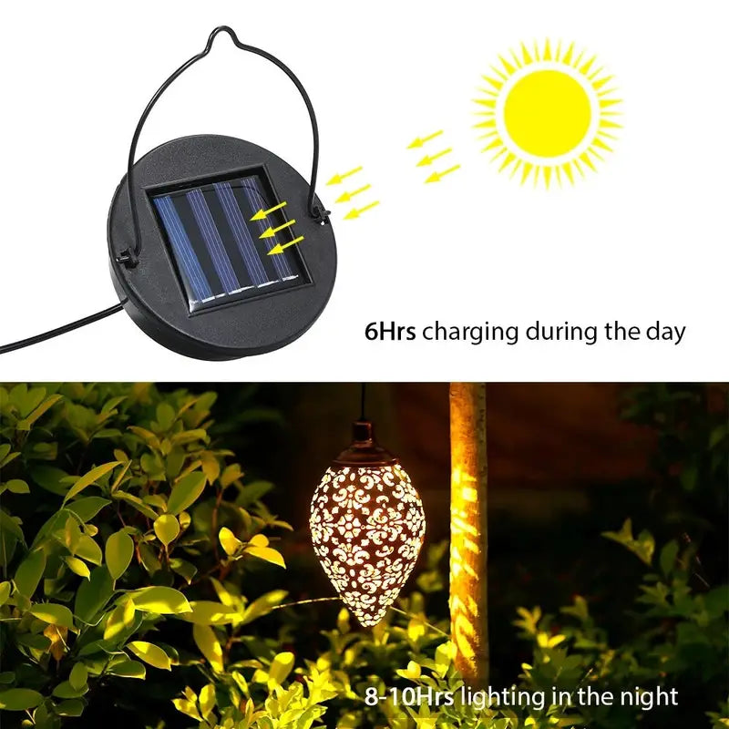 Tomshine Solar Lantern LED Moroccan Garden Lights Metal Lamp Waterproof Cheap 100% Authentic