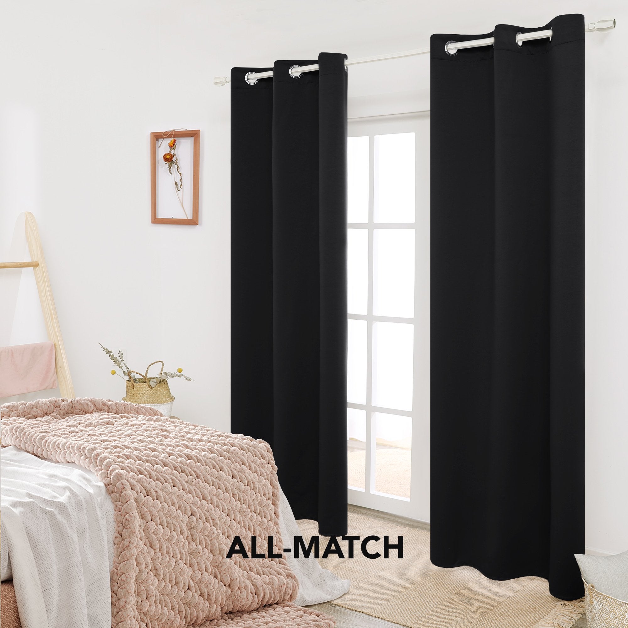 2-Panels: Deconovo Room Darkening Thermal Insulated Blackout Grommet Window Curtains Free Shipping With Mastercard